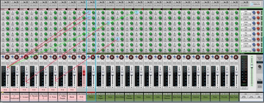 8 ssl send fx console mix